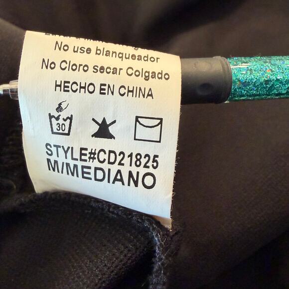 TRAC Black Lace Skater Party Dress Medium Criss Cross Back - Picture 10 of 16